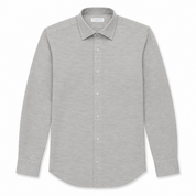 Sannino Lt Grey Cotton Dress Shirt 
