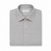 Sannino Lt Grey Cotton Dress Shirt 