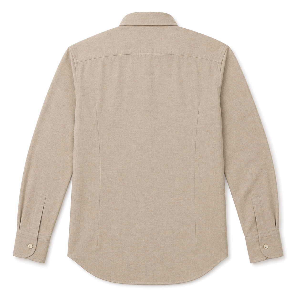 Tan Cotton Sannino Napoli Shirtmaker Men's Shirt