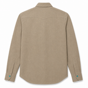 Sannino Tan Denim Shirt with Turquoise Snaps 