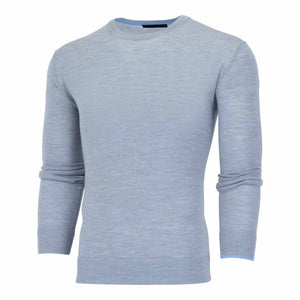 Saratoga Crewneck Sweater Lt Grey Greyson Clothiers 