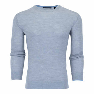 Saratoga Crewneck Sweater Lt Grey Greyson Clothiers 