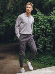 Saratoga Long Sleeve Polo Sweater Greyson Clothiers 