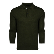 Saratoga Long Sleeve Sweater Polo Midnight Camp Greyson Clothiers