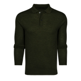 Saratoga Long Sleeve Sweater Polo - Midnight Camp | Greyson Clothiers