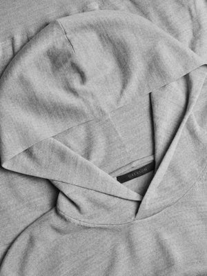 Saratoga Sweater Hoodie Light Grey Heather Greyson Clothiers