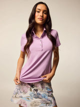 Scarlett Classic Crowley Collar Polo - Wisteria | Greyson Clothiers