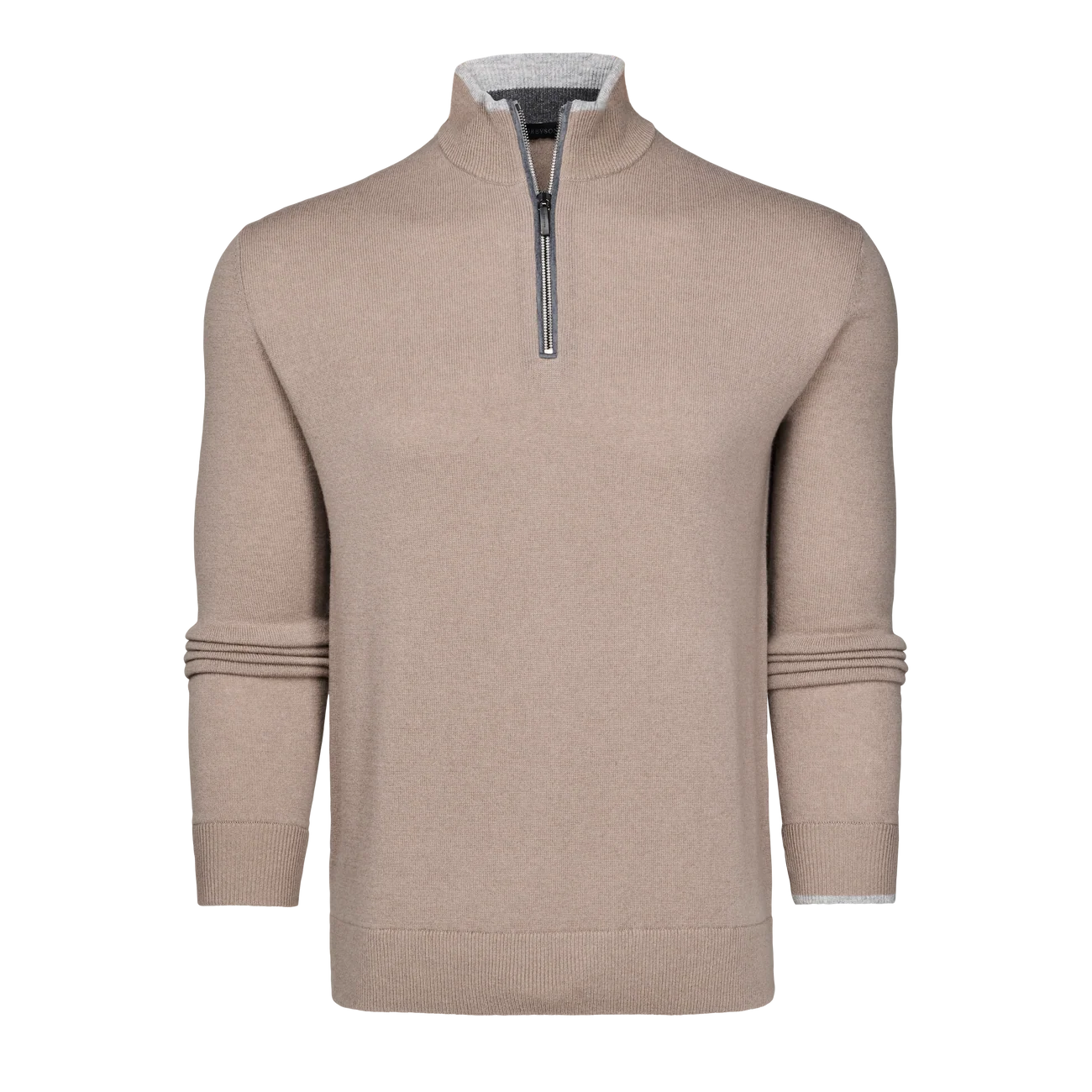 Sebonack Quarter-Zip Sweater Cobblestone Greyson Clothiers front