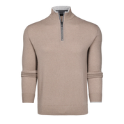 Sebonack Quarter-Zip Sweater Cobblestone Greyson Clothiers front
