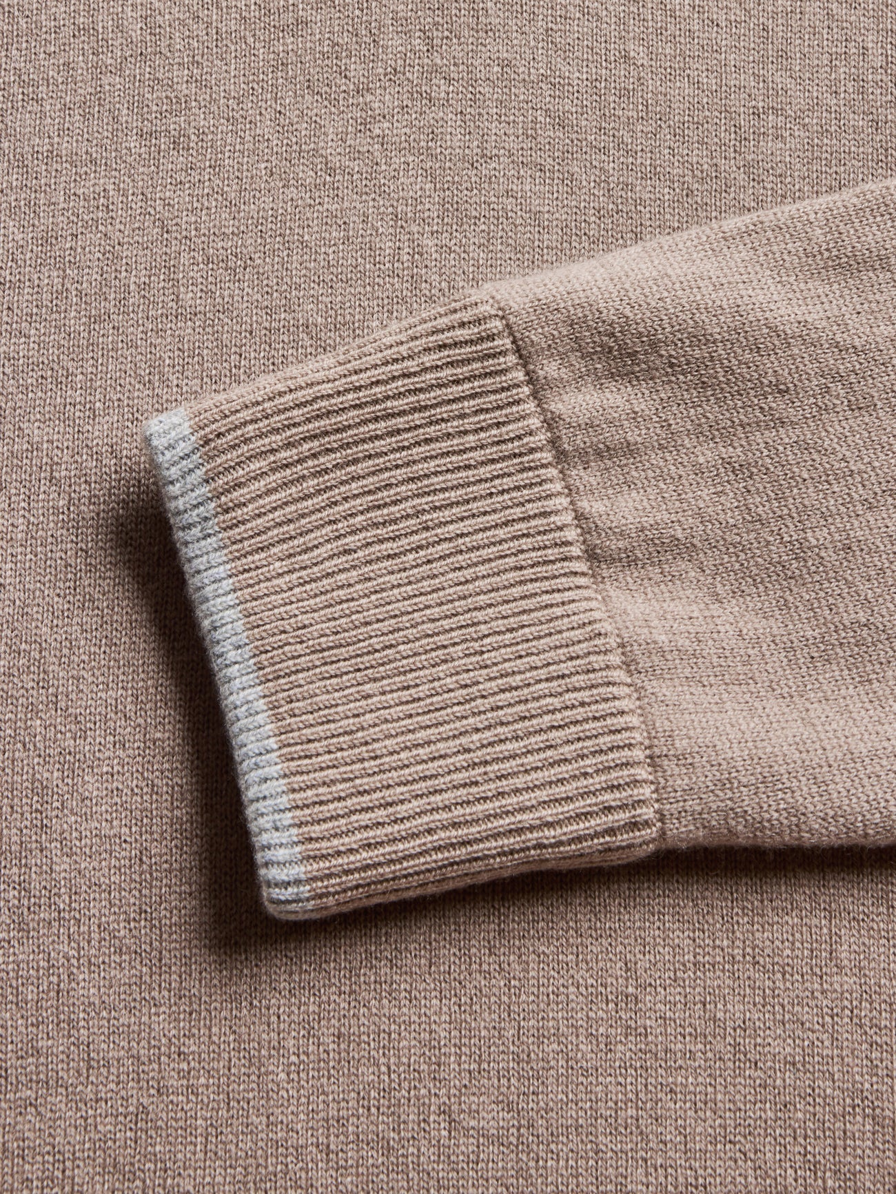 Sebonack Quarter-Zip Sweater Cobblestone Greyson Clothiers cuff