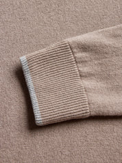 Sebonack Quarter-Zip Sweater Cobblestone Greyson Clothiers cuff