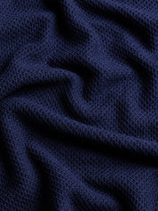 Seneca Short Sleeve Sweater Polo Maltese Blue Greyson Clothiers