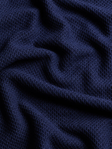 Seneca Short Sleeve Sweater Polo Maltese Blue Greyson Clothiers