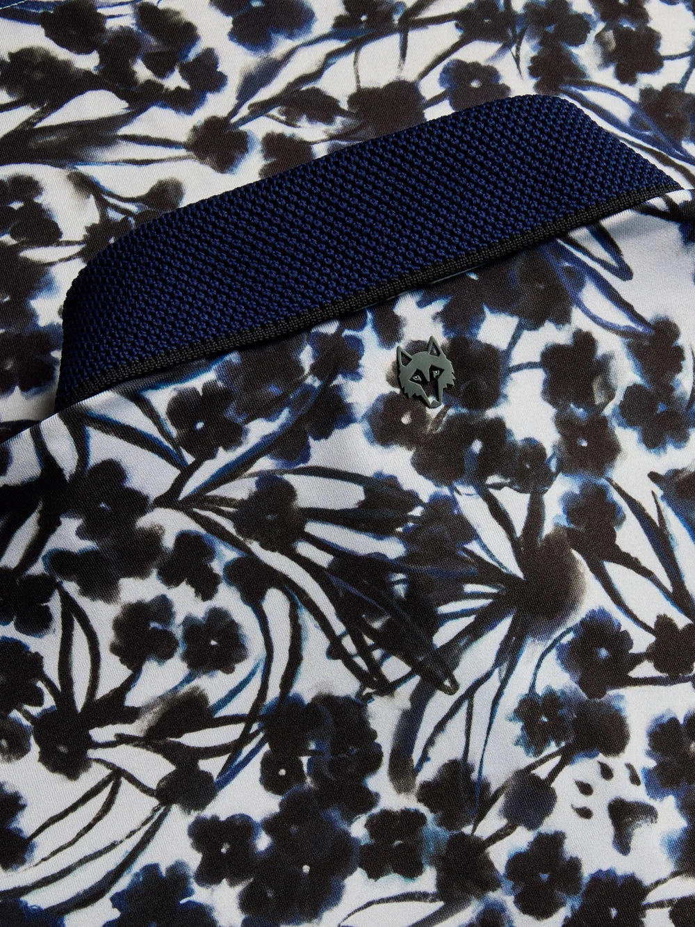 Shadow Bloom Short Sleeve Polo Arctic Greyson Clothiers