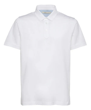 white short sleeve polo lorenzoni