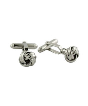 Silver Knot Brass Cufflinks