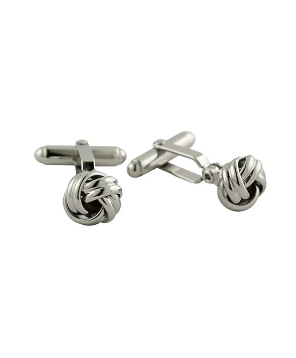 Silver Knot Brass Cufflinks