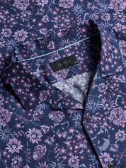 Silver Fang Lincoln Camp Collar Shirt Maltese Blue Greyson Clothiers