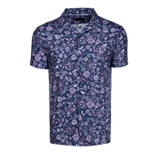 Silver Fang Lincoln Camp Collar Shirt Maltese Blue Greyson Clothiers