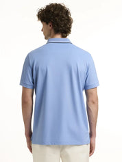 Sky Blue Nautical Zip Polo Impulso 