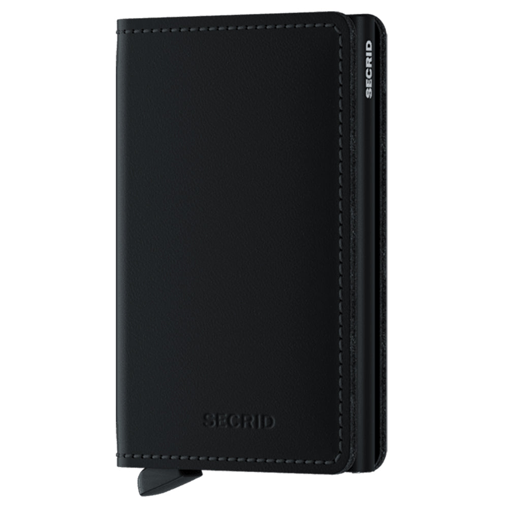 Slimwallet Matte Black Secrid Wallets Front