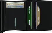 Slimwallet Matte Black Secrid Wallets Open