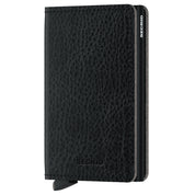 Slimwallet Vegetable Tanned Black Secrid Wallets Front