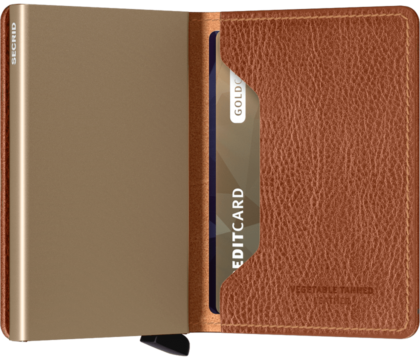Slimwallet Vegetable Tanned Caramello Sand Secrid Wallets Cardholder