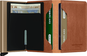 Slimwallet Vegetable Tanned Caramello Sand Secrid Wallets Open
