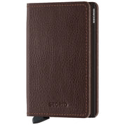 Slimwallet Vegetable Tanned Espresso Brown Secrid Wallets Front