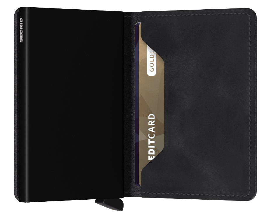 Slimwallet Vintage Black Secrid Wallets Cardholder