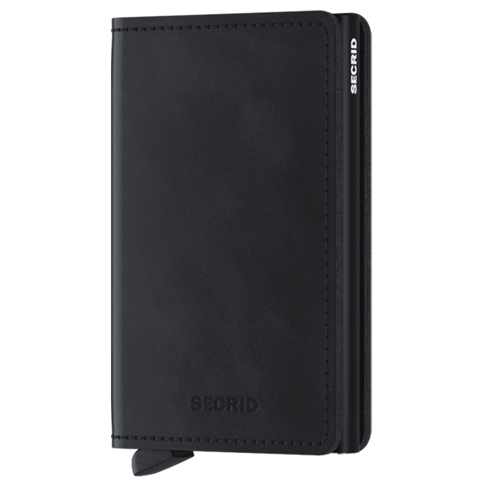 Slimwallet Vintage Black Secrid Wallets Front