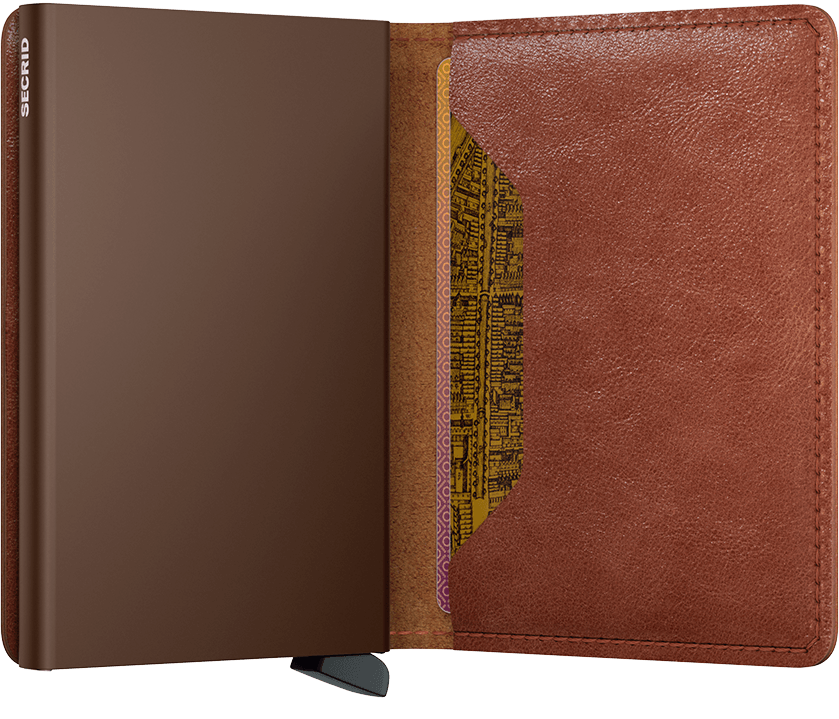 Slimwallet Vintage Cognac Brown Secrid Wallets Cardholder