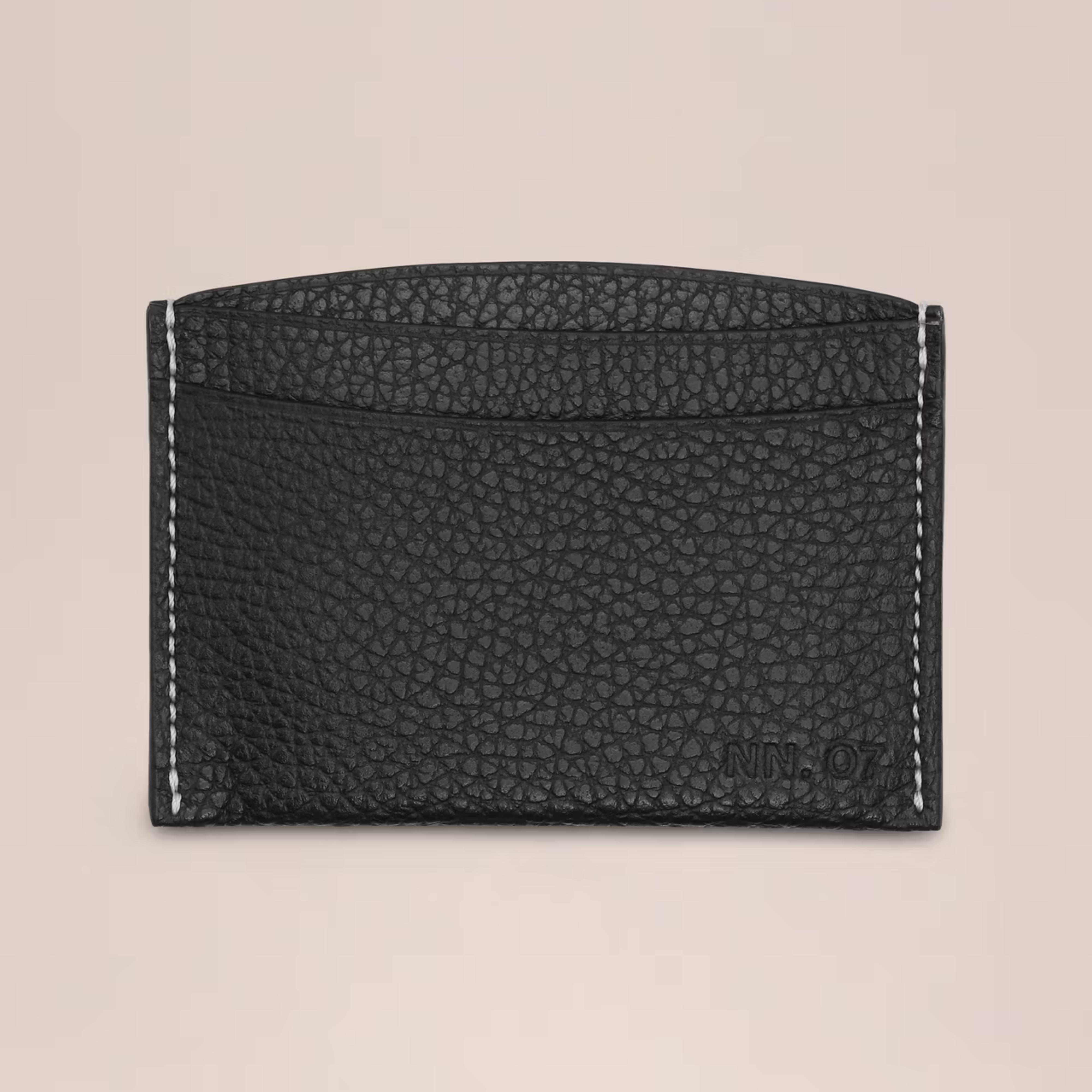 Soft Grain Leather Cardholder Black NN. 07