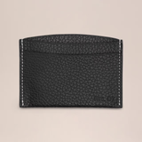 Soft Grain Leather Cardholder - Black | NN. 07