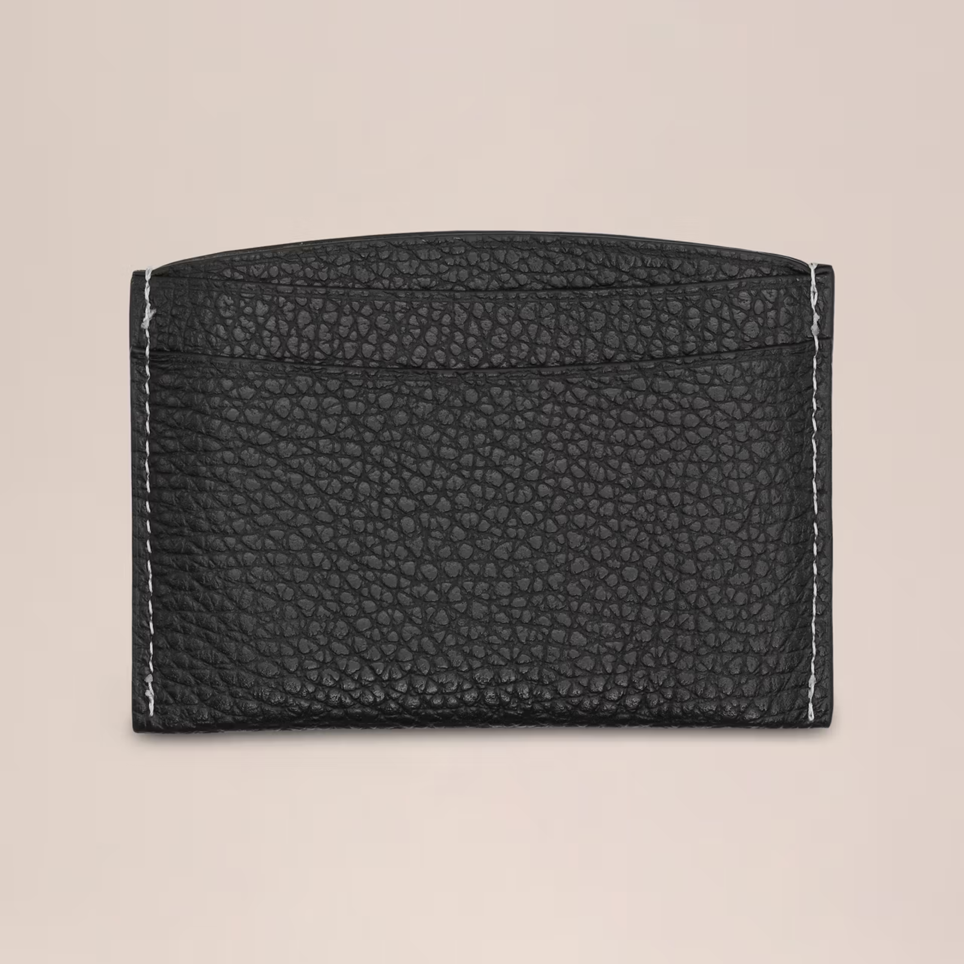 Soft Grain Leather Cardholder Black NN. 07