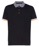 Navy Tipped Polo | Montechiaro