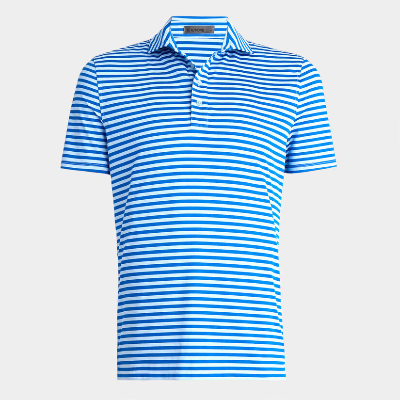 Perforated Stripe Polo Baja