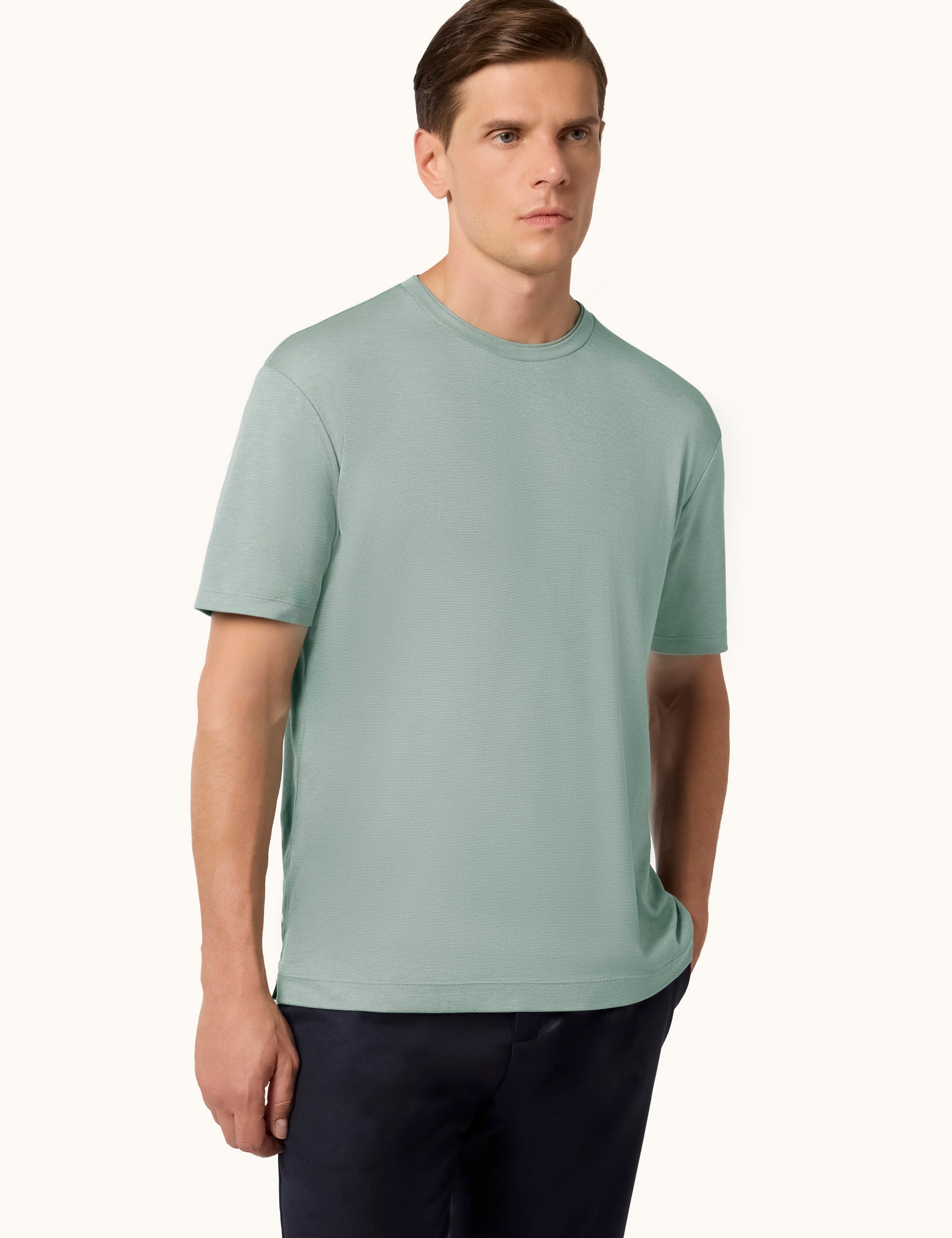 T-Shirt X-Soft Cotton Interlock Green Paul & Shark 
