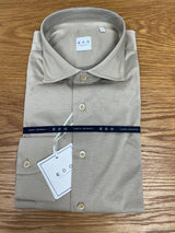 Tan Knit Dress Shirt | EDO Camicie Satoriali