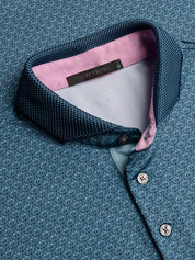 Targhee Short Sleeve Polo Maltese Greyson Clothiers Collar Detail