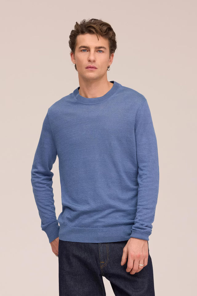 Ted Crew Neck Sweater Stone Blue NN.07
