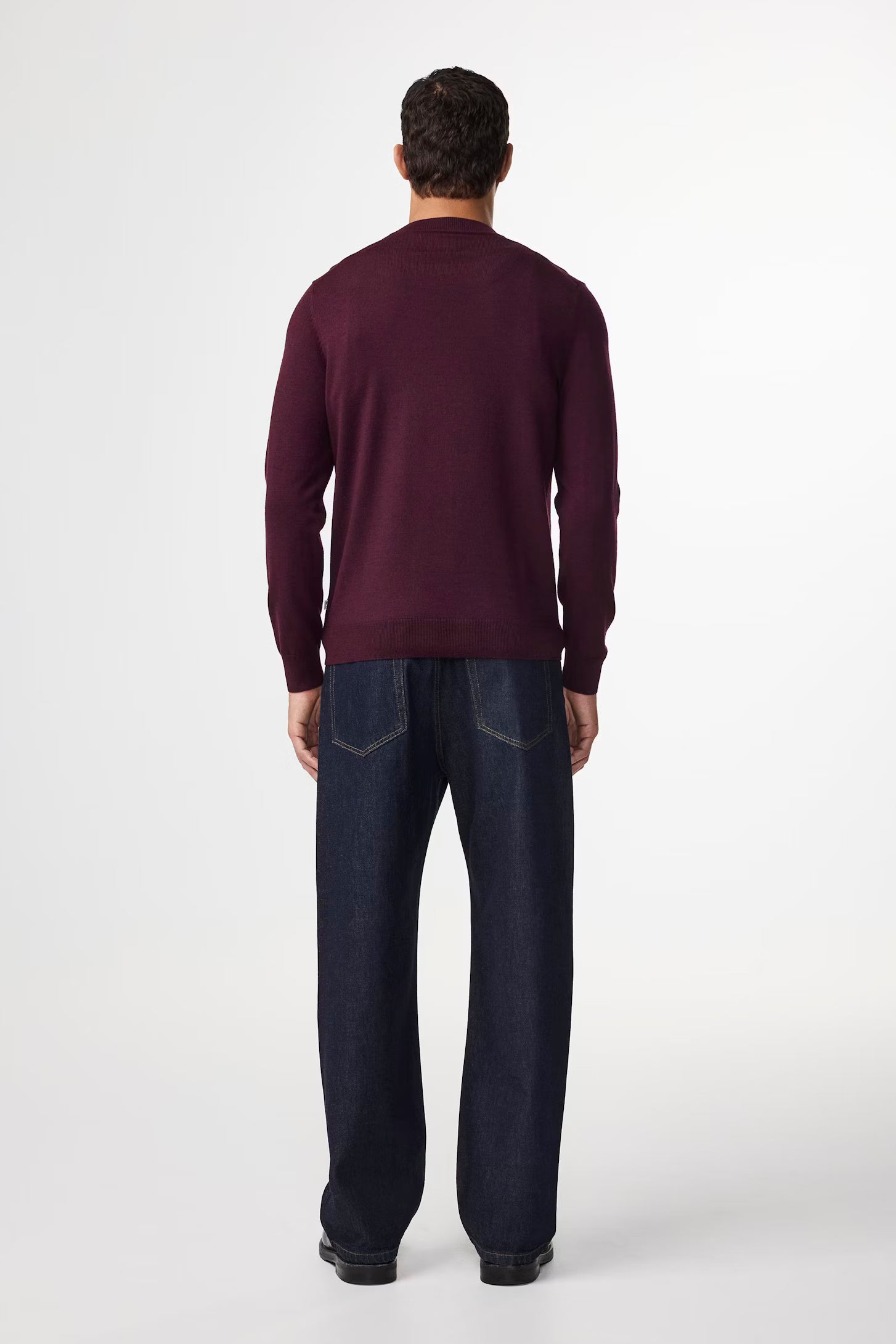 Ted Lightweight Sweater In Wine Red From NN.07