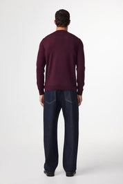 Ted Lightweight Sweater In Wine Red From NN.07