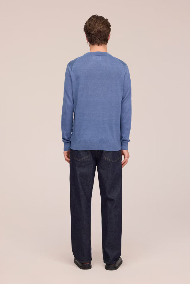 Ted Crew Neck Sweater Stone Blue NN.07