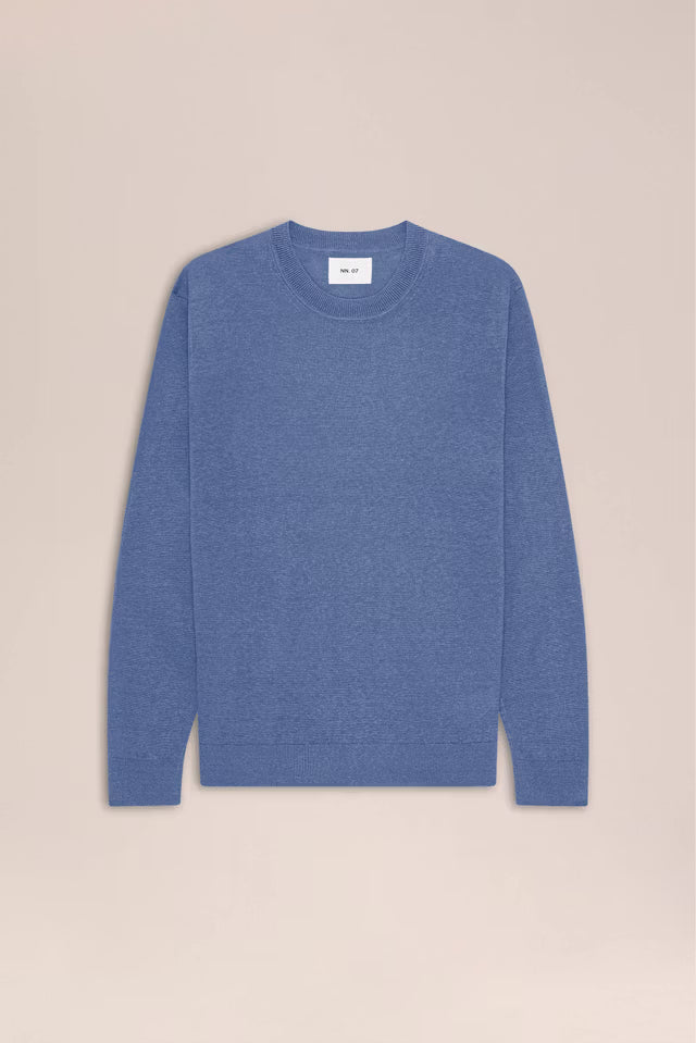Ted Crew Neck Sweater - Stone Blue | NN.07