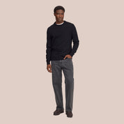 Ted Lightweight Merino Wool Sweater Black NN.07