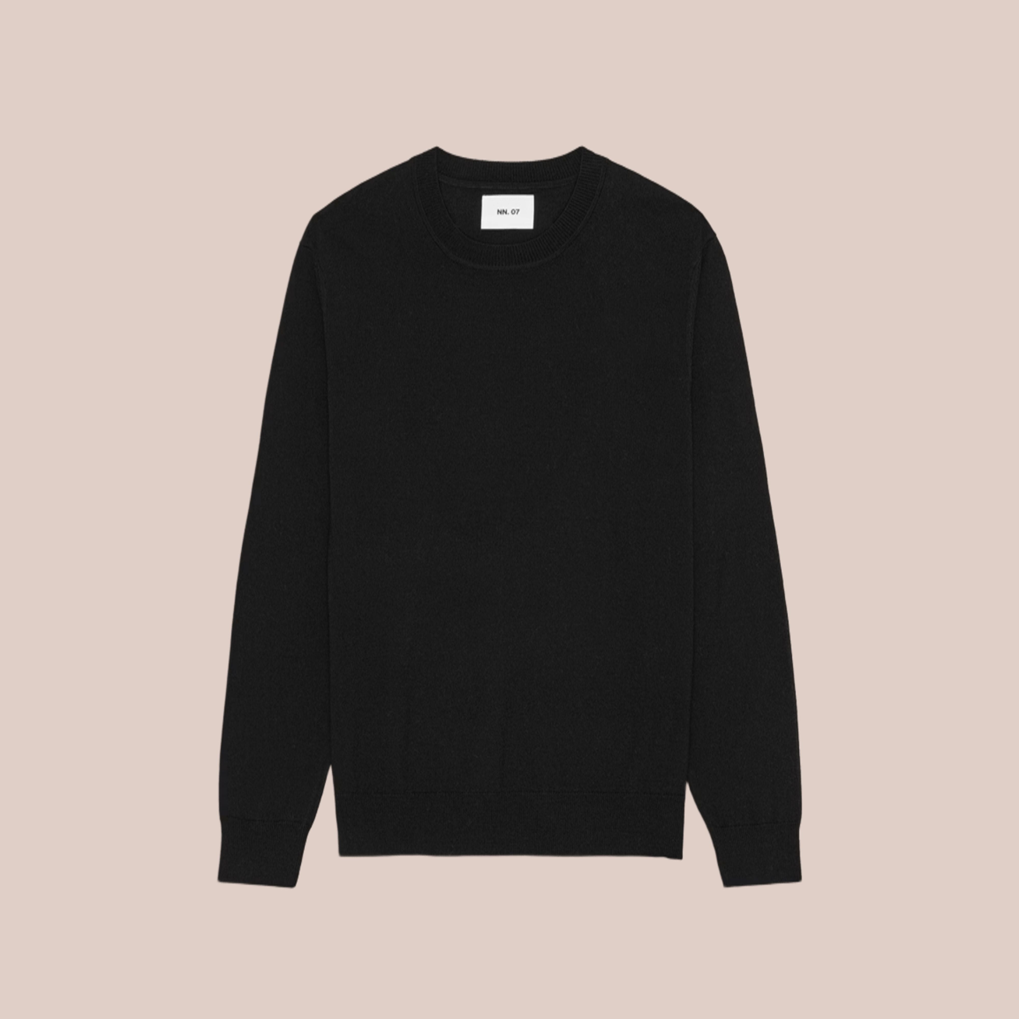 Ted Lightweight Merino Wool Sweater Black NN.07