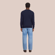 Ted Lightweight Merino Wool Sweater Navy Blue NN.07