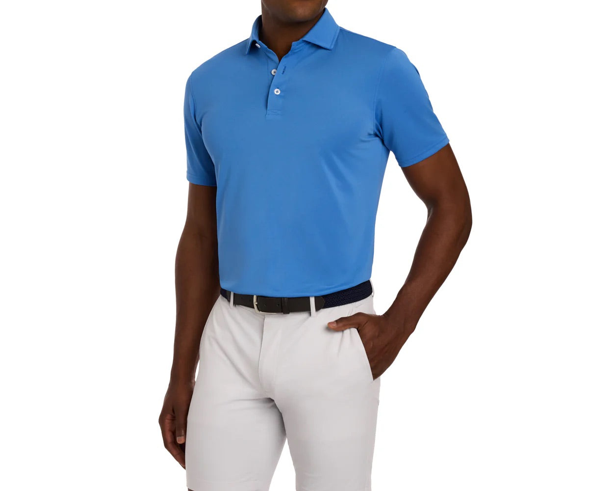 The Macdonald Shirt in Horizon Blue Holderness & Bourne 